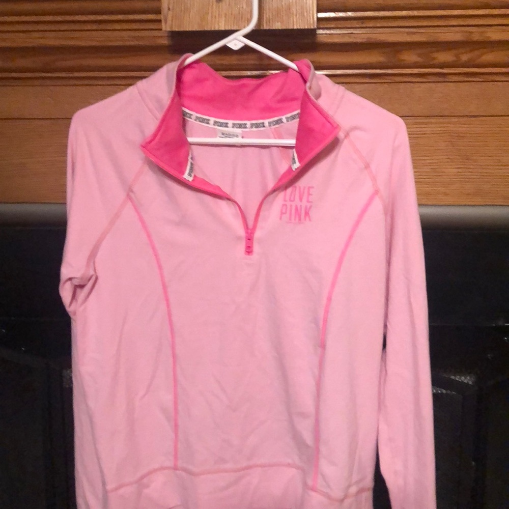 Pink quarter zip Love Pink 😍